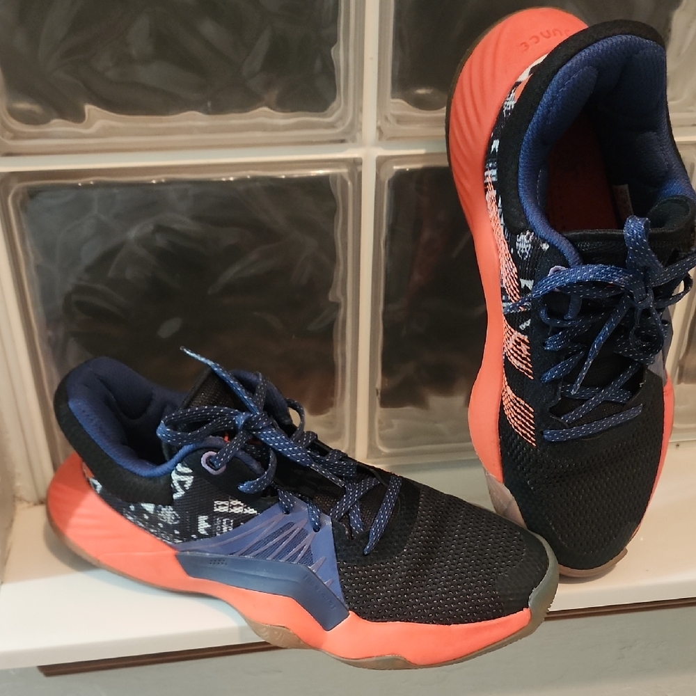 Black and Orange Athletic Shoes